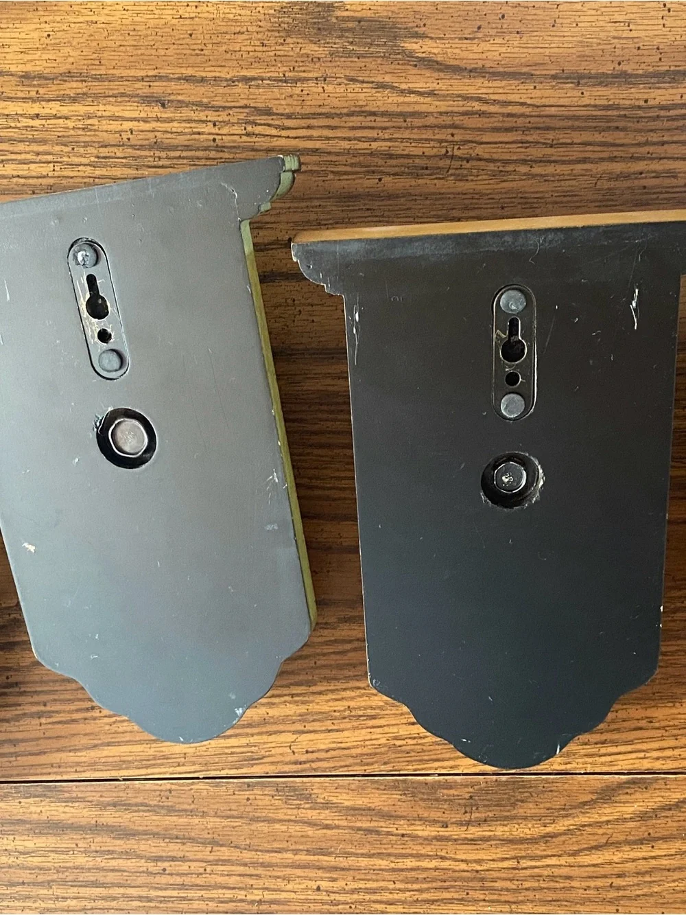 Pier 1 Distressed Wood Wall Hooks Set of 4 Amber Glass Door Knob Coat Racks